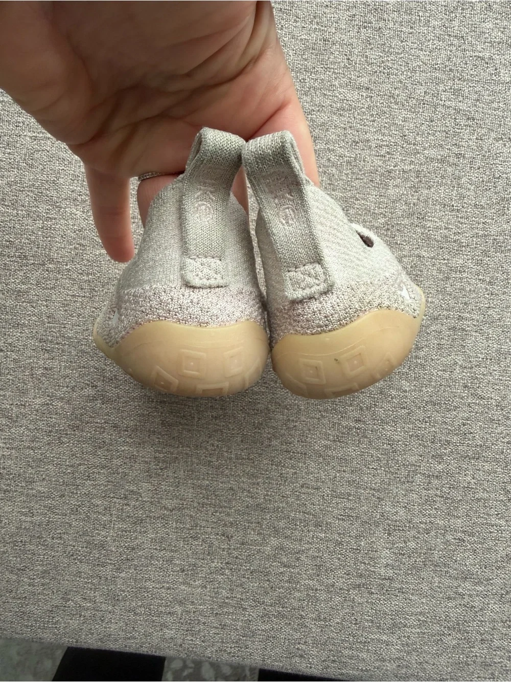 Nike Kids Slip-On Sneakers in Light Pink and Tan - Picture 4 of 6